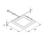 LED-kalusteuppovalo FAQ 58 teräs 5 kpl 3W 3 000 K