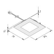 LED-kalusteuppovalo FAQ 68 3 kpl, teräs, 4 W 940