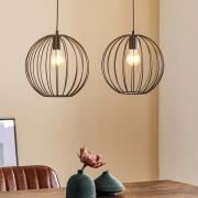 Riippuvalaisin Cumera 2-lamppuinen, pitkä, varjostin halkaisija 30 cm