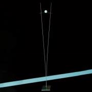 Ingo Maurer Ilios – design-lattiavalaisin, hopea