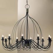 Kattokruunu Filo, 10-lamppuinen, sinimusta, metalli, Ø 100 cm