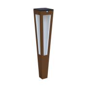 LED-aurinkolyhty Tinka, sensori, 62 cm, corten