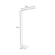 Toimiston LED-lattiavalaisin MAULjet, valkoinen, korkeus 195 cm