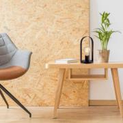 Pöytävalaisin Faro metallia, musta