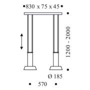 OLIGO Glance LED-riippuvalo, 2 lamp., valkoinen