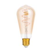 Rustiikki LED-lamppu E27 ST64 4W amber 2200K him.