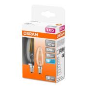 OSRAM Classic B -LED-lamppu E14 4W 4 000 K 2 kpl