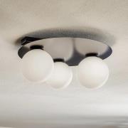 Kattovalaisin Firn, pyöreä, 3-lamppuinen, musta