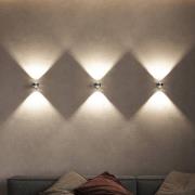 Puk Mini Wall+ LED, kirkkaat linssit, kromattu