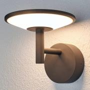 Lucande LED-ulkoseinävalaisin Fenia, antrasiitti, alumiini, IP65