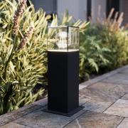 Lucande Keke jalustavalaisin, korkeus 30 cm, antrasiitti, alumiini