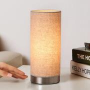 Lindby pöytävalaisin Ronja, korkeus 26 cm, kermanvärinen, tekstiili