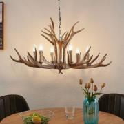 Lindby riippuvalaisin Tejask, Ø 102 cm, 6 valoa, sarvi, E14