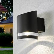 Lindby LED-aurinkopaneelilla toimiva ulkoseinävalaisin Melinda, 9 cm,