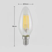 LED-lamppu E14 Filament 4W 2700K 3-portainen himmennettävä