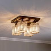 Kattovalaisin AV-1795-4BSY 4-lamppuinen, neliö, musta