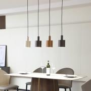 Lindby riippuvalaisin Ovelia, ruskea/kahvi/beige, 4-valo, E27