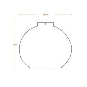 LEDVANCE kattovalaisin Pallo, Ø 26 cm, ruskea, aaltopahvi, E27