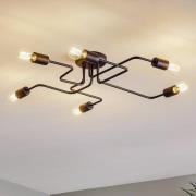 Kattovalaisin Tube 6-lamppuinen musta