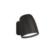 Bover LED-ulkoseinävalaisin Nut, vaaleanharmaa, alumiini/teräs