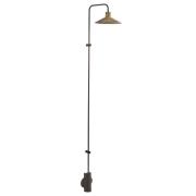 Bover LED-seinävalaisin Platet A/06, musta/antiikkimessingin väri