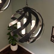 Blacksmith riippuvalaisin ulkona, Ø 66 cm, musta, 5 valoa