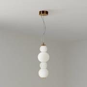 Maytoni LED-riippuvalaisin Kaulus, kultainen lasi Ø 14,7 cm 3 000 K