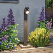 Paulmann LED-pylväsvalaisin Cuff, alumiini, anturi, antrasiitti