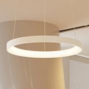 Arcchio LED-riippuvalaisin Vivy, Ø 58 cm, valkoinen, metallia