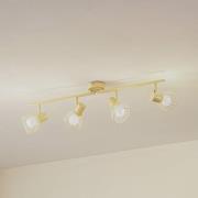 Lindby kattovalaisin Piena, beige, 4-valo, metalli, 70cm