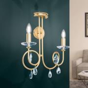 Kaunis seinävalaisin VIOLETTA kulta, 2-lamppuinen