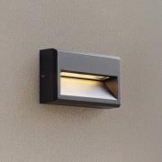 Lucande LED-ulkoseinävalaisin Weno, musta, alumiinia, IP65