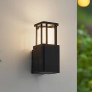 Lucande LED-ulkoseinävalaisin Dakil, musta, alumiini