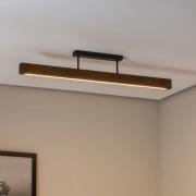 LED puinen kattovalaisin Teo, pähkinäpuu, 96 cm, 3000 K