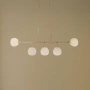 Maytoni riippuvalaisin Erich, messinki rosé, lasi/metalli, 5-valo.