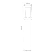 Pylväsvalaisin 1256 ruostumattomasta teräksestä, merivedenkestävä, 75 ...