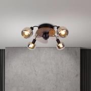 Kattotuuletin Fumoso, 4 E14, savulasilamppu