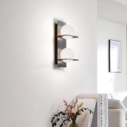 Lucande seinävalaisin Kulka, 2-valoinen, musta, lasi, G9