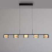 Paul Neuhaus LED-riippuvalaisin Rika, 119 cm, lasi, himmennettävä