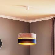 Riippuvalo Duo merensininen/harmaa/kultainen Ø40cm 1-polttiminen