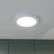 Prios LED-kattovalaisin Aureka, liiketunnistin, Ø 23 cm, valkoinen