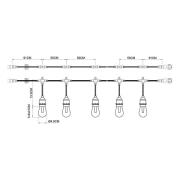 Prios Smart LED-valoketju Liezel, 732 cm, RGBW, Tuya