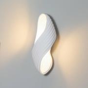 Lindby seinävalaisin Ornela, valkoinen, kipsi, korkeus 29,5 cm