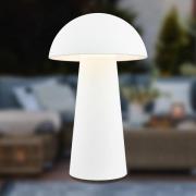 LED-pöytävalaisin, Fungo Mini, valkoinen, kosketusnäyttö, muovia