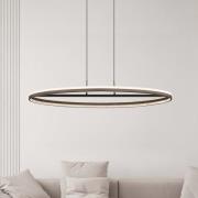 Della LED-riippuvalaisin, pituus 101 cm, tummanharmaa, metallia