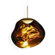 Tom Dixon LED-riippuvalaisin Melt, Ø 50 cm, meripihkanvärinen kultaine...
