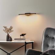 Quitani LED-seinävalaisin Tolu, musta, leveys 45 cm