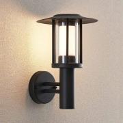 Lindby LED-ulkoseinävalaisin Gregory, tummanharmaa, metallia, IP44