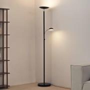 Lindby LED-kattopesuri Malea, 180 cm, musta, lukuvarsi