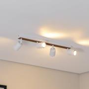 Envostar Tino kattospotti 4-lamppuinen valkoinen/puu